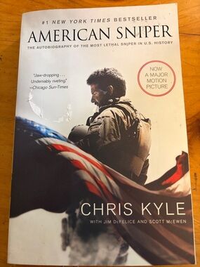 American Sniper by Chris Kyle - White, Blue, Red Cover